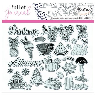 Aladine Gelová diářová razítka Bullet journal - Roční období