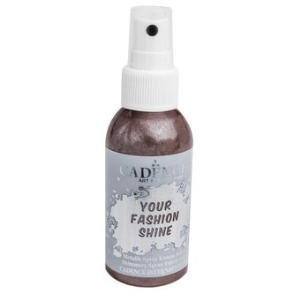 Perleťový sprej na tmavý textil Cadence - hnědá / 100 ml