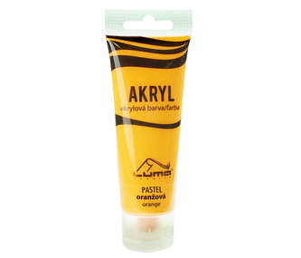 Barvy akrylové 75ml,  PASTEL oranžová LUMA Barvy akrylové 75ml,  PASTEL oranžová LUMA