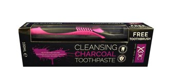 Charcoal bělící zubní pasta obsahuje aktivní uhlí + zubní kartáček 2x100ml