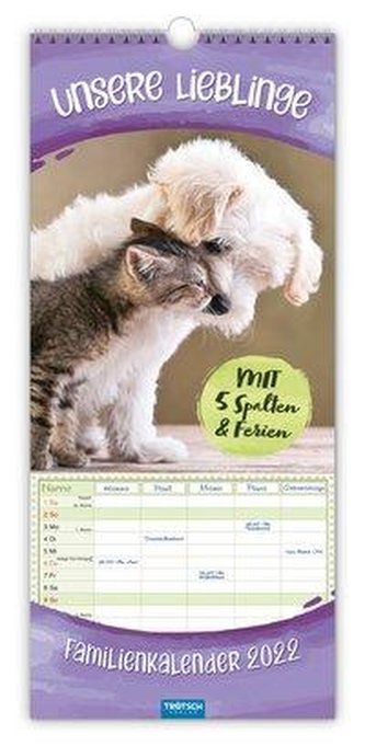 Familienkalender Unsere Lieblinge 2022