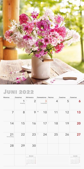 Trötsch Broschürenkalender Blumen 2022