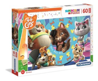 Puzzle 60 Maxi Super kolor 44 Koty