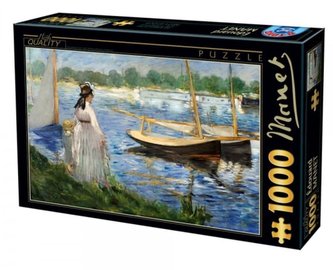 Puzzle 1000 Manet, Spacer nad jeziorem