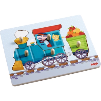 Haba Puzzle Dřevěné vkládací puzzle Vláček od 1 roku