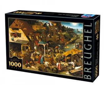 Puzzle 1000 Brueghel, Przysłowia