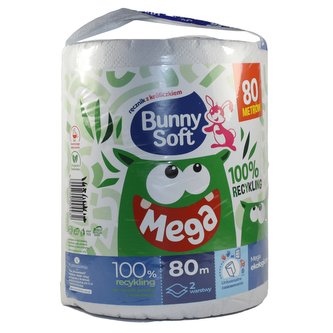 Bunny soft kuchyňská utěrka 2 vrstvá 80 m 100 % recykling