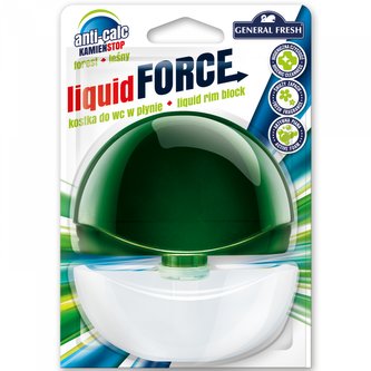 GF Liquid force tekutá WC kostka - osvěžovač lesní vůně 55 ml