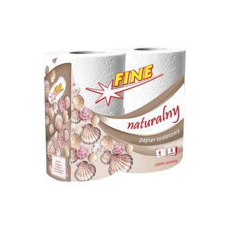 Toaletní papír Fine 3 vrstvý 4 ks natural