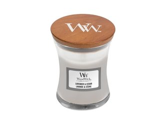 WoodWick Lavender & Cedar svíčka váza 85g