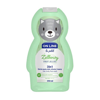 On line le petit 3v1 šampon, mycí  a sprchový gel Ovocné želé 350 ml
