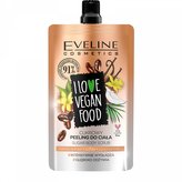 I love vegan food Vanilkovo-kávový detox cukrový tělový peeling 75 ml