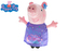 Peppa Pig Happy Party 31cm plyšový fialové oblečení 0m+
