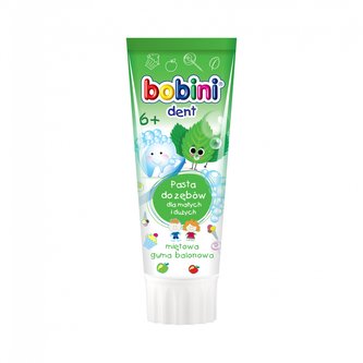 Bobini dětská zubní pasta Bubble gum od 6 let věku 75 ml