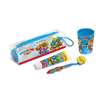 Super Zings set zubní kartáček + kelímek + pasta