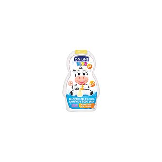 On line kids 2v1 šampon a sprchový gel NEW Milk 250 ml
