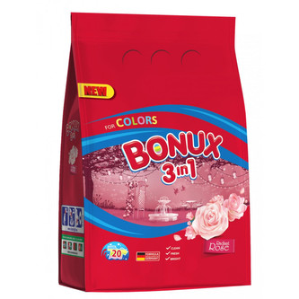 Bonux prací prášek Radiant rose color 3v1 1,5 kg