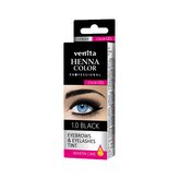 Henna barva na obočí a řasy GEL černá