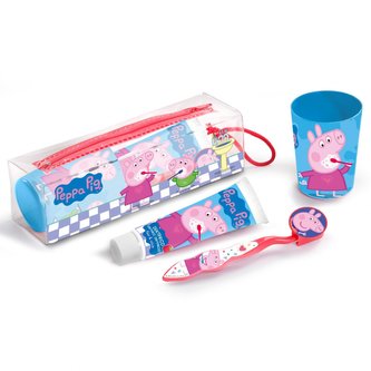 Peppa Pig set zubní kartáček + kelímek + pasta
