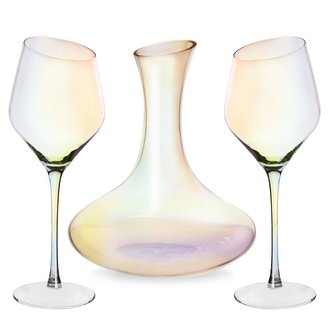 Sada na víno 2 ks s karafou EXCLUSIVE LUSTER