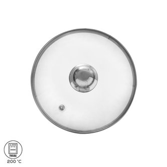 Skleněná poklice pr. 20 cm