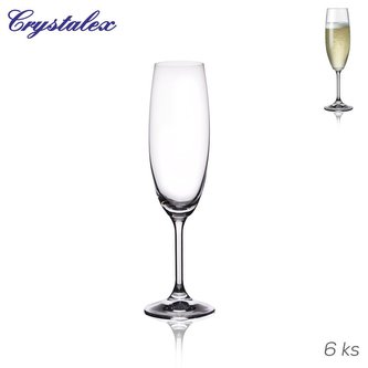 Sklenice na sekt Lara 0,22 l 6 ks
