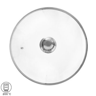Skleněná poklice pr. 28 cm