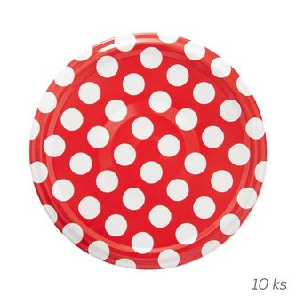 Zavařovací víčko EKO 82 Puntíky 10 ks
