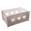 Dekorativní bedýnka SRDCE 36x26x16 cm