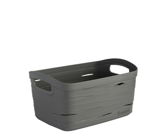 Košík RIBBON dvě ucha XS 22x12x16cm šedý