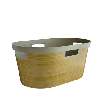 Koš na čisté prádlo INFINITY BAMBOO 40L 59x38x27cm