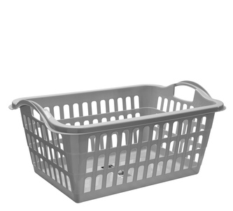 Koš na prádlo 57x40x24cm stříbrný