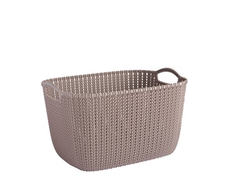 Košík KNIT obdélník 8L starorůžová 29x22x16cm