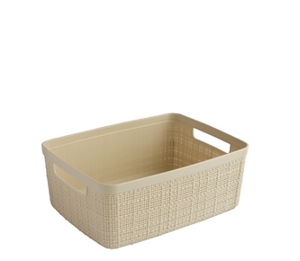 Košík JUTE obdélník S 5L 26x19x11cm béžový