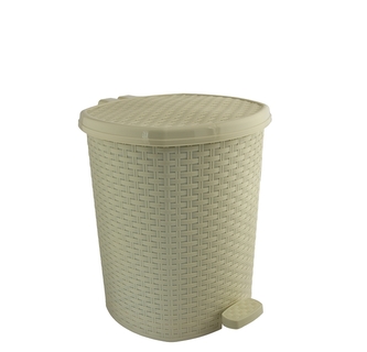 Odpadkový koš pedál 20l rattan béžový