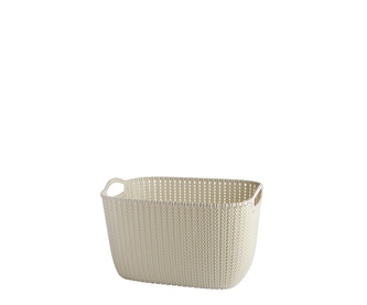 Košík KNIT obdélník 3L béžový 25x17x13cm