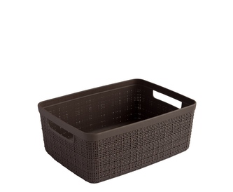 Košík JUTE obdélník S 5L 26x19x11cm hnědý