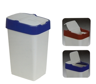 Odpadkový koš PUSHUP 35 l zelená,modrá,hnědá 1ks