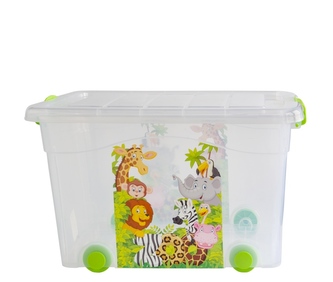 Box na kolečkách 40L zvířátka