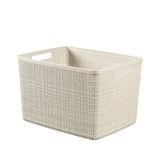 Košík JUTE L 36x23x28cm béžový