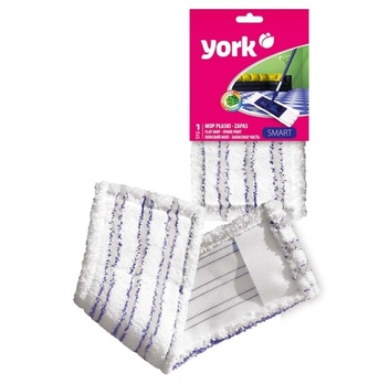 Náhrada na mop SMART YORK plochý s mikrovláknem 40,5x10,5cm