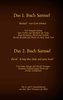 Das 1. und 2. Buch Samuel, das 4. und 5. Geschichtsbuch aus dem Alten Testament der Bibel