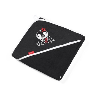 Dětská bambusová osuška s kapucí BabyOno černá