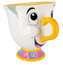 Keramický hrnek Disney|Beauty and the Beast|Kráska a zvíře: 3D Chip (300 ml)
