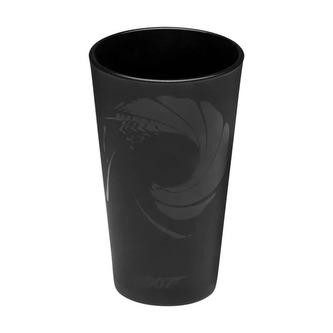 Černá sklenice James Bond: 007 logo (objem 450 ml)