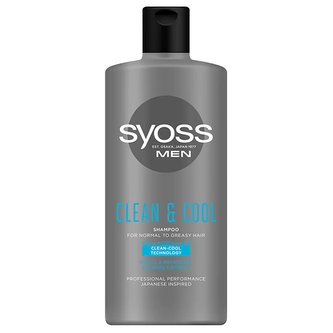 Syoss Men Clean and Cool vlasový šampon pro muže 440ml