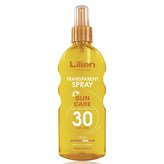 Lilien Sun Active transparentní sprej na opalování SPF 30, 200ml