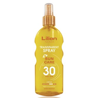 Lilien Sun Active transparentní sprej na opalování SPF 30, 200ml
