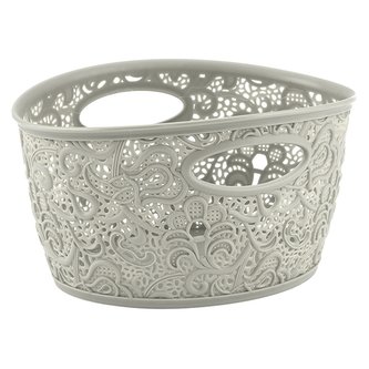 Curver úložný dekorativní košík Victoria, krémový, 23x12cm