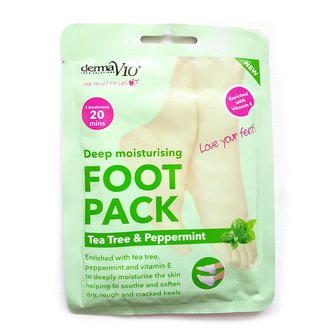 Derma V10 Tea Tree hydratační maska na nohy